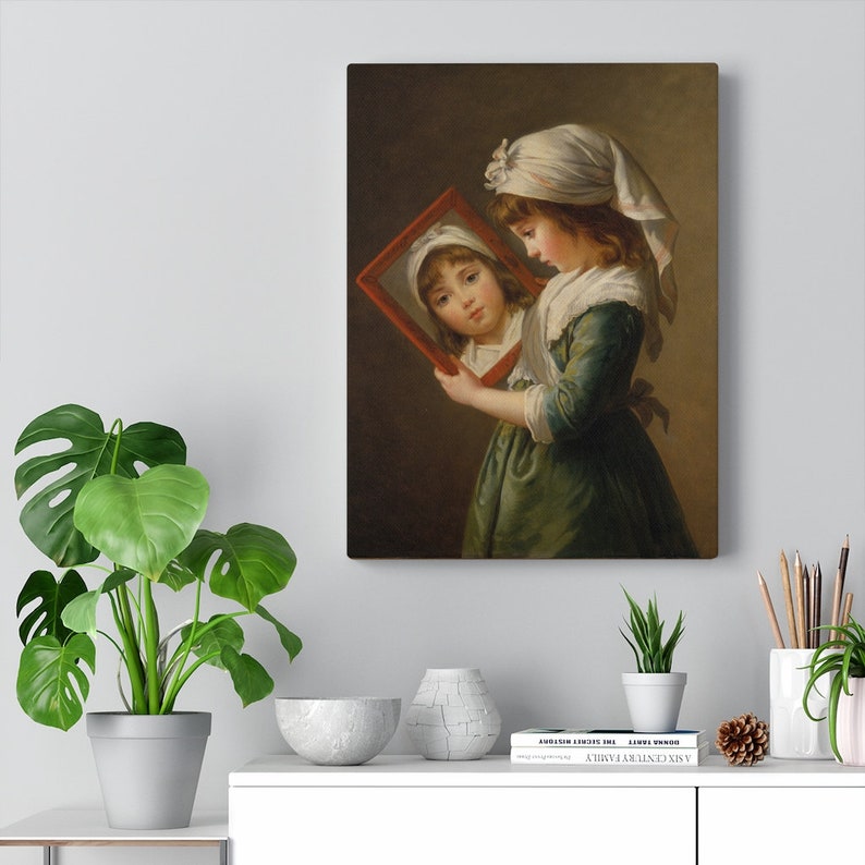 Julie Le Brun 1780-1819 Looking in a Mirror 1787 - Etsy