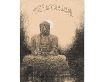 Ontwerp voor het titelblad van Akedysseril (c.1894) by Marius Bauer- Stretched Canvas