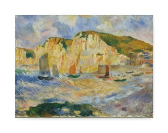 Sea and Cliffs, ca. 1885, Auguste Renoir, French - Stretched Canvas