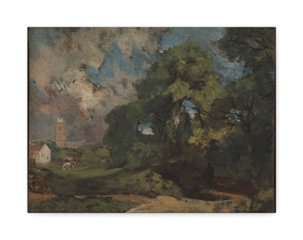 Stoke-by-Nayland ca. 1810-11 John Constable British - Stretched Canvas