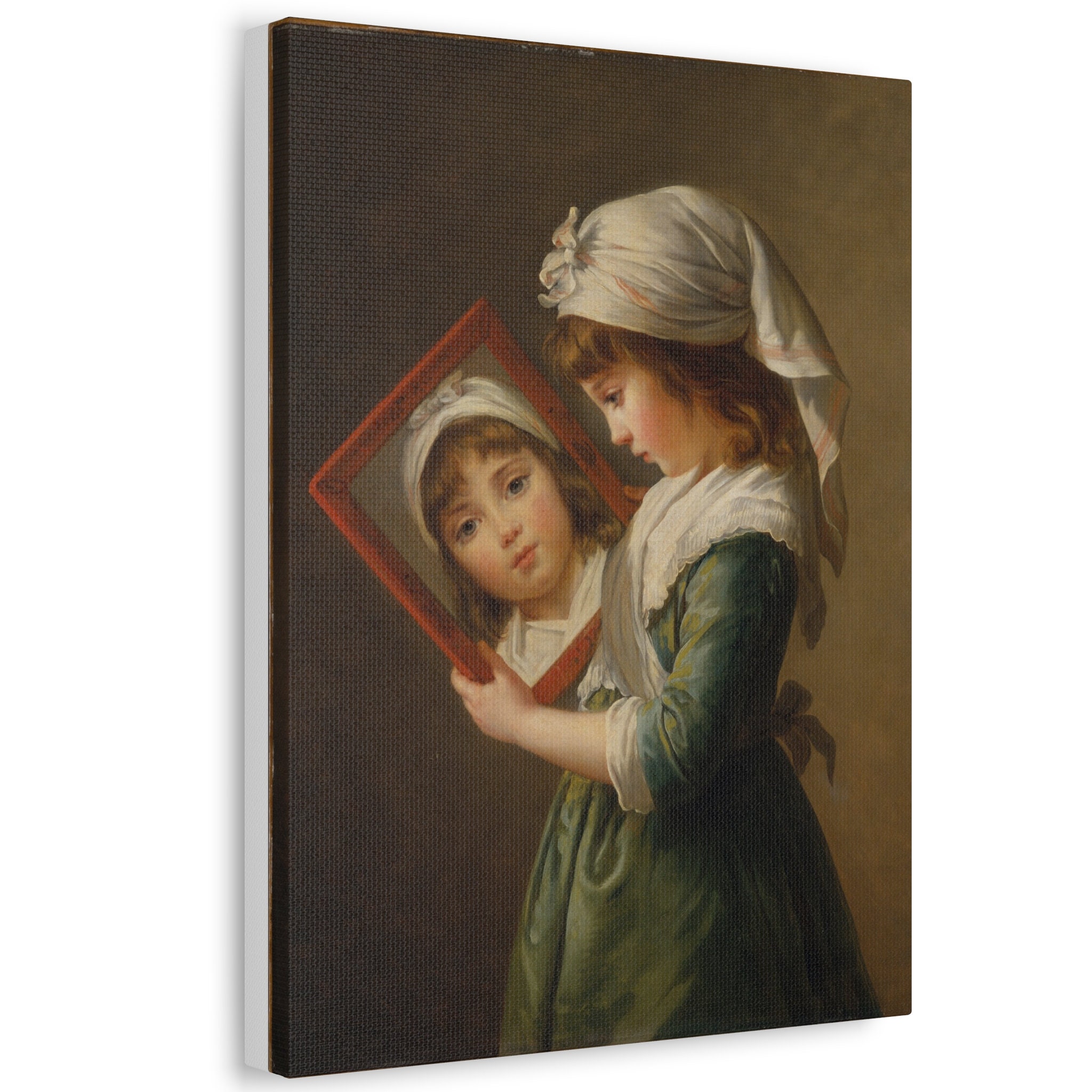 Julie Le Brun, (1780-1819), Looking in a Mirror, 1787, Elisabeth