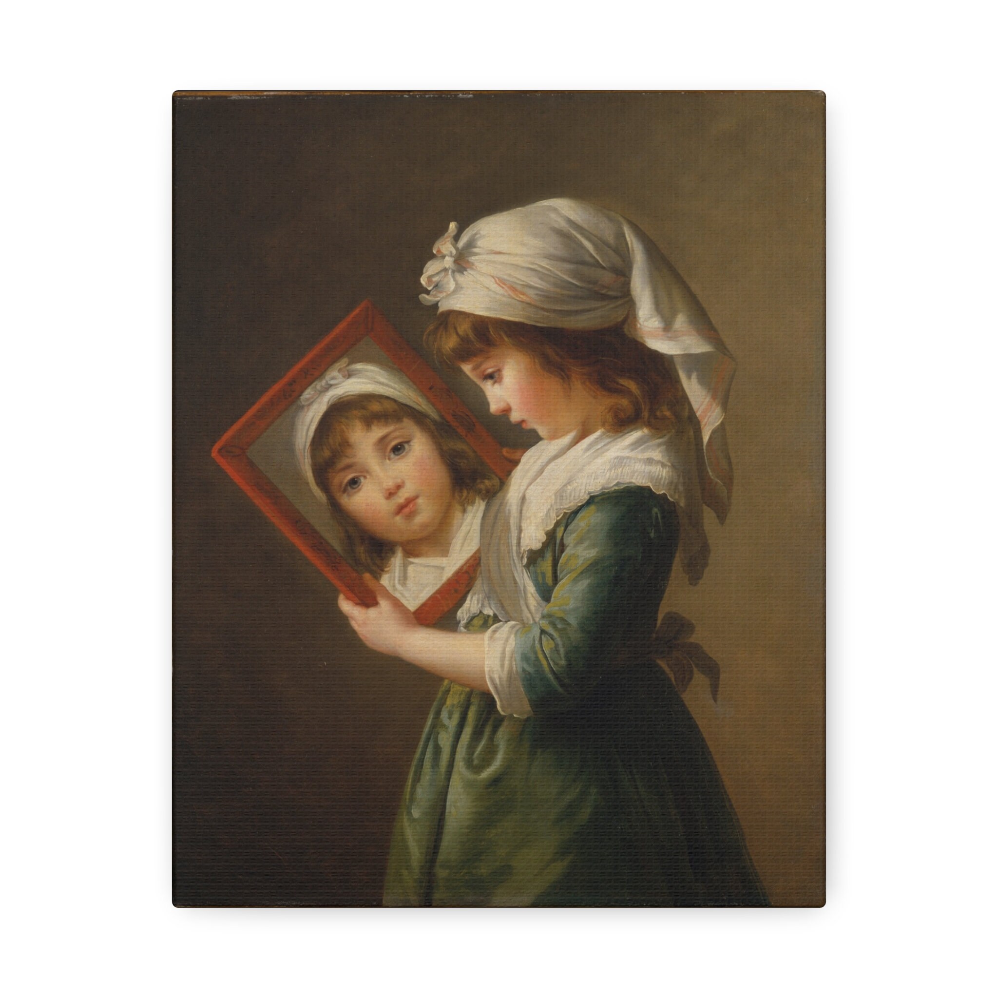 Julie Le Brun, (1780-1819), Looking in a Mirror, 1787, Elisabeth