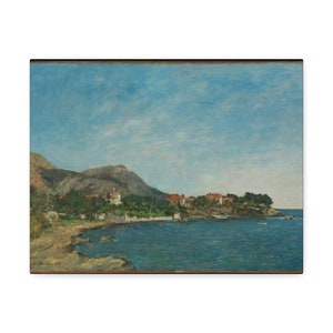 Beaulieu- The Bay of Fourmis, 1892, Eugene Boudin, French - Stretched Canvas
