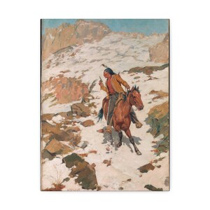 In Hot Pursuit, After 1900, Charles Schreyvogel- Stretched Canvas