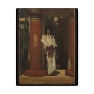 An Egyptian in a Doorway, 1865, Sir Lawrence Alma-Tadema - Stretched Canvas