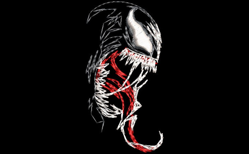thumbnail image 2 of Marvel Venom Embroidered Double Sided Keychain – 5 Inch Key Tag, Free Shipping 2 of 6
