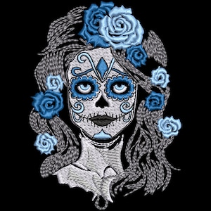 Archivo de diseño de máquina de bordar Día de Muertos Día de Los Muertos