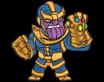 Archivo de diseño de bordado de Thanos Gauntlet Dst Exp Pes Jef