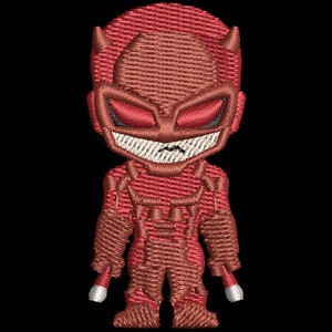 Mini Daredevil Character Embroidery File Dst Exp Pes Jef