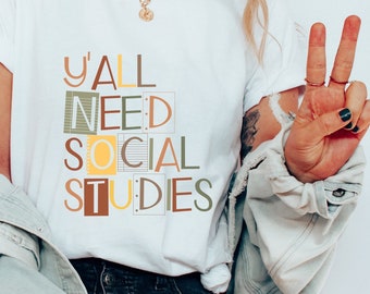 Camicia per insegnanti di studi sociali / Regalo per insegnanti di storia / Camicia per insegnanti di storia / Camicia per storici / Felpa per studi sociali / Maglione per insegnanti di storia