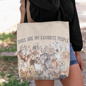 Dog Mom Tote Bag | Dog Lover Tote Bag | Gift for Dog Lover | Veterinarian Gifts | Dog Tote | Gift for Dog Mom | Dog Lover Gift | Dog Owner