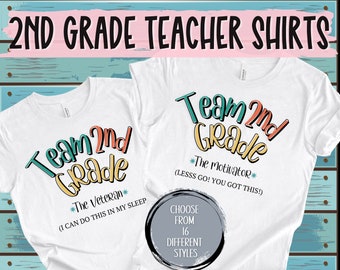 2nd Grade Team Tees | Funny Teacher Shirts | Teacher Appreciation Gift | Custom Shirt for Second Grade Teacher | 2nd Grade Teacher Shirt