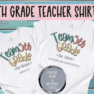 5.Klasse Team Lustige Lehrer Shirts | Geschenk für Lehrer | Individuelles Shirt für Lehrerin der fünften Klasse | 5.Klasse Lehrer Shirt