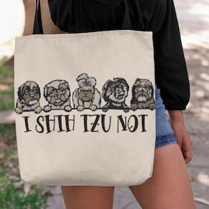 Shih Tzu Lover Tragetasche | Lustige Hundetasche | Geschenk für Hundeliebhaber | Shih Tzu Geschenke | Hundetasche | Geschenk für Shih Tzu Mom | Shih Tzu Liebhaber Geschenk |