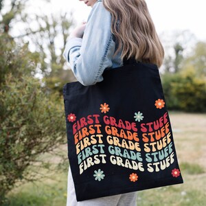 First Grade Teacher Tote Bag | Teacher Tote | Teacher Appreciation Gift | Gift for 1st Grade Teacher | Teacher Bag | Back to School