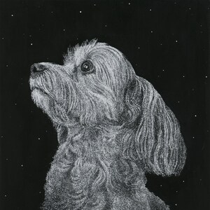 Portrait d'animal de compagnie personnalisé ou oeuvre d'art de chien | Cadeau pour amoureux des chiens, portrait de chien personnalisé, portrait d'animal de compagnie personnalisé commémoratif, portrait d'animal de compagnie à partir d'une photo