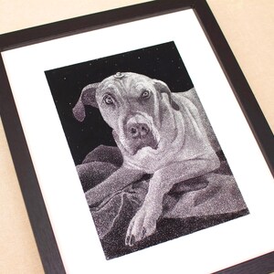 Portrait d'animal de compagnie personnalisé ou oeuvre d'art de chien | Cadeau pour amoureux des chiens, portrait de chien personnalisé, portrait d'animal de compagnie personnalisé commémoratif, portrait d'animal de compagnie à partir d'une photo
