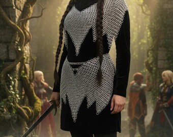 Aluminum Chainmail Top and Skirt Set – LARP Costume
