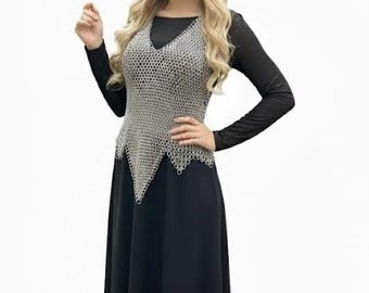 Handmade Aluminum Chainmail Top: Women's LARP Cosplay Armor