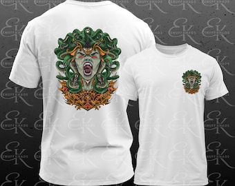 Medusa T-Shirt | Unisex Bella + Canvas 100% Cotton Solid Colors M-2XL