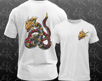 Mythical Creature Mechanical Dragon T-Shirt | Unisex Bella + Canvas 100% Cotton Solid Colors M-2XL
