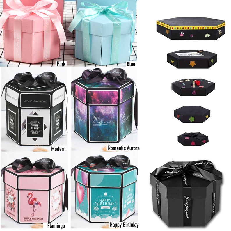 Explosion Gift Box DIY Photo Album Scrapbook for Birthday Anniversary