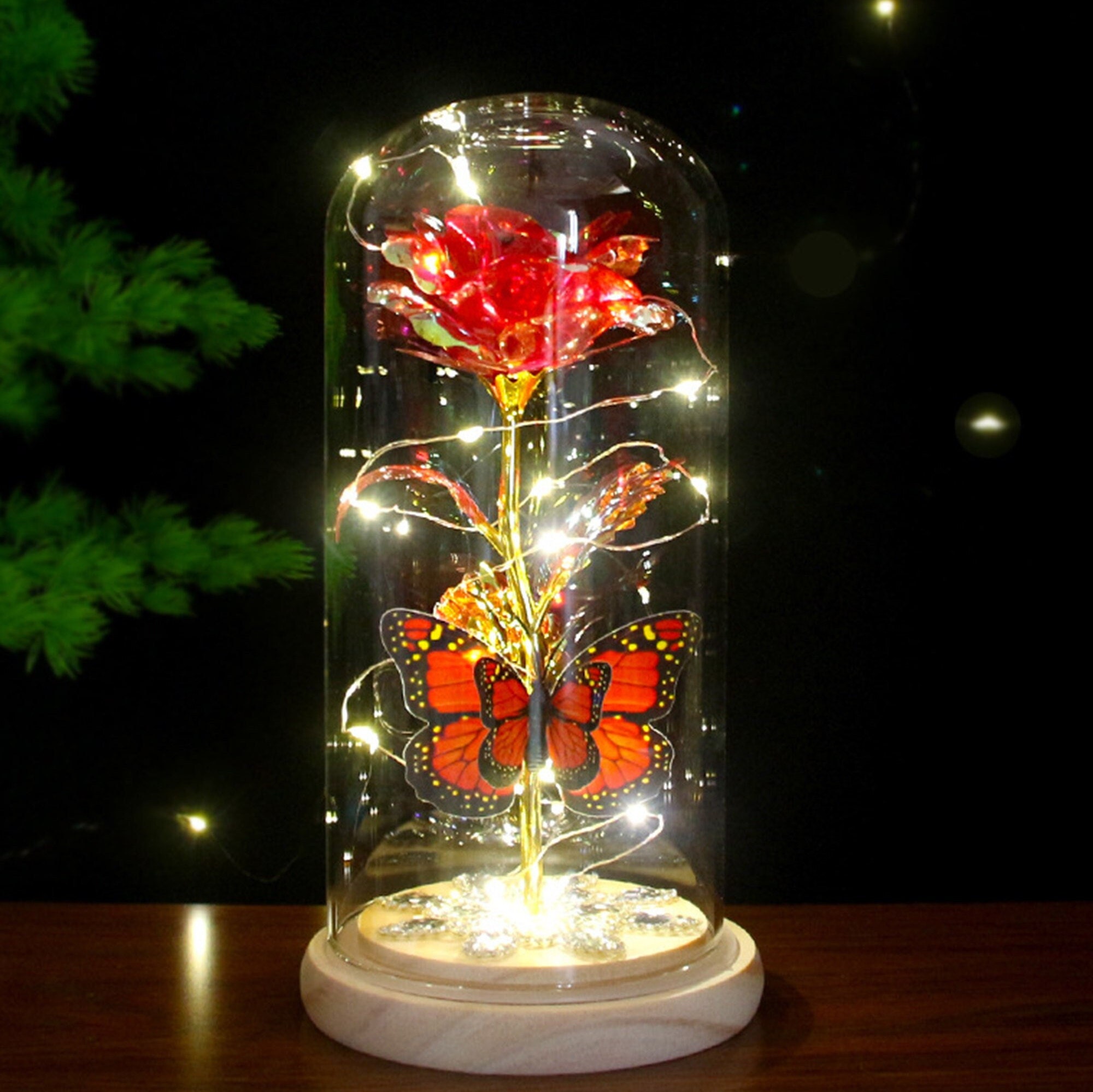 Led Lighted Butterfly Bouquet, Forever Flowers, Butterfly Led