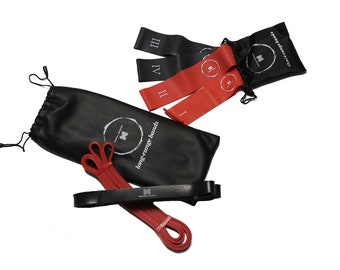 Resistance Bands Set for a Full Body Workout, Travel and Home training by Martial Paradise