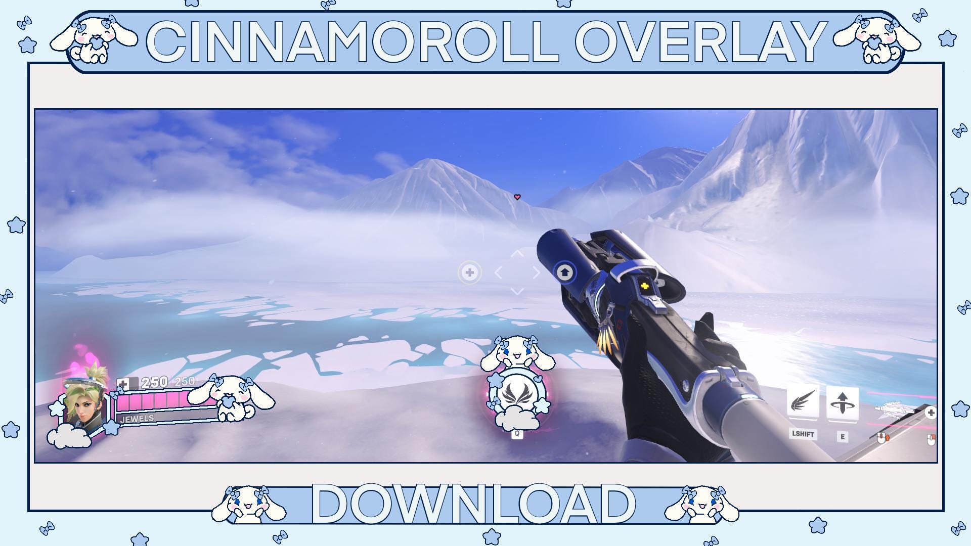 Cinnachan Overwatch Overlay for Twitch Cute Cinnachan Cinnachan HUD Overlay for Stream