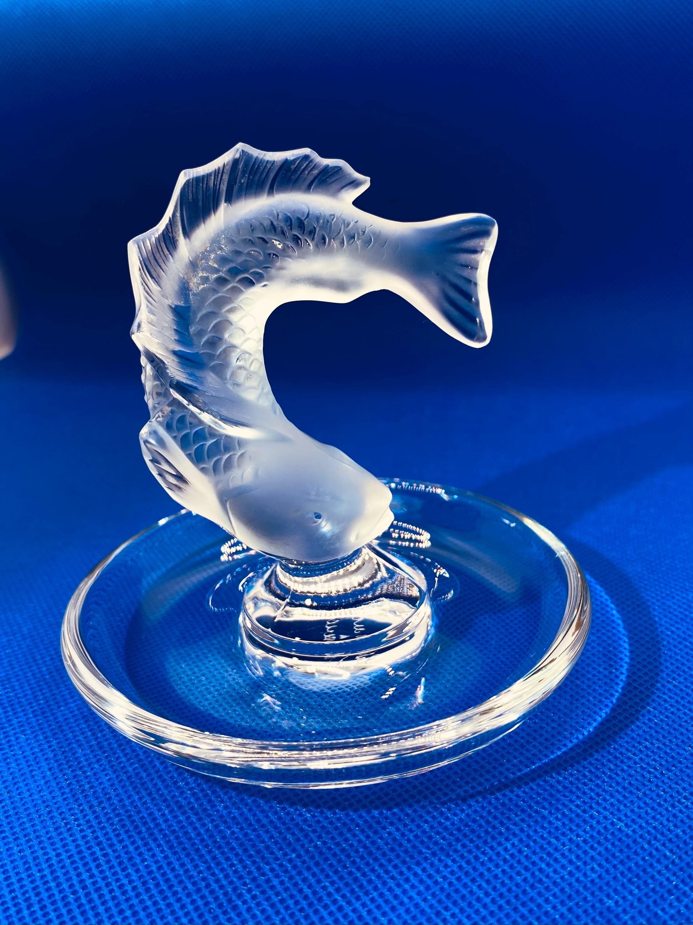 Lalique Crystal Fish - Etsy Canada