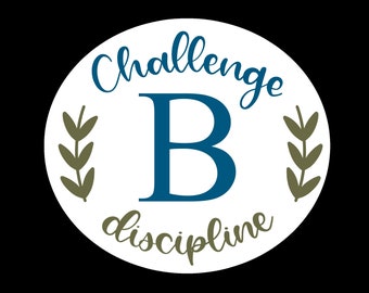 Challenge B * DISCIPLINE * Sticker