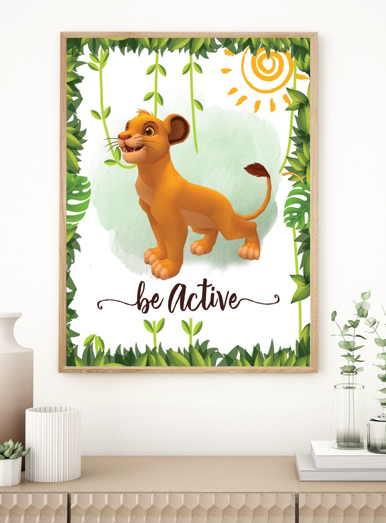 Lion King Nursery Art Set of 3 wall Nursery Print Etsy