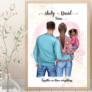 Personalised Family Print, New Home Gift, Our Family Print, My family Gift, Fathers Day Gift, Mothers Day Gift Family portrait,Family frame