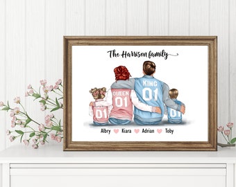 Personalised Family Print | New Home Gift | Family Prints | Fathers day gift | dad gift | Family gift | personalized gift | Print Only