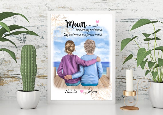 Personalised Mothers Day Gift, Mum Gift from Daughter. Mothers Day Print. Gift For Nanny. Mum Birthday Gift, Family Print