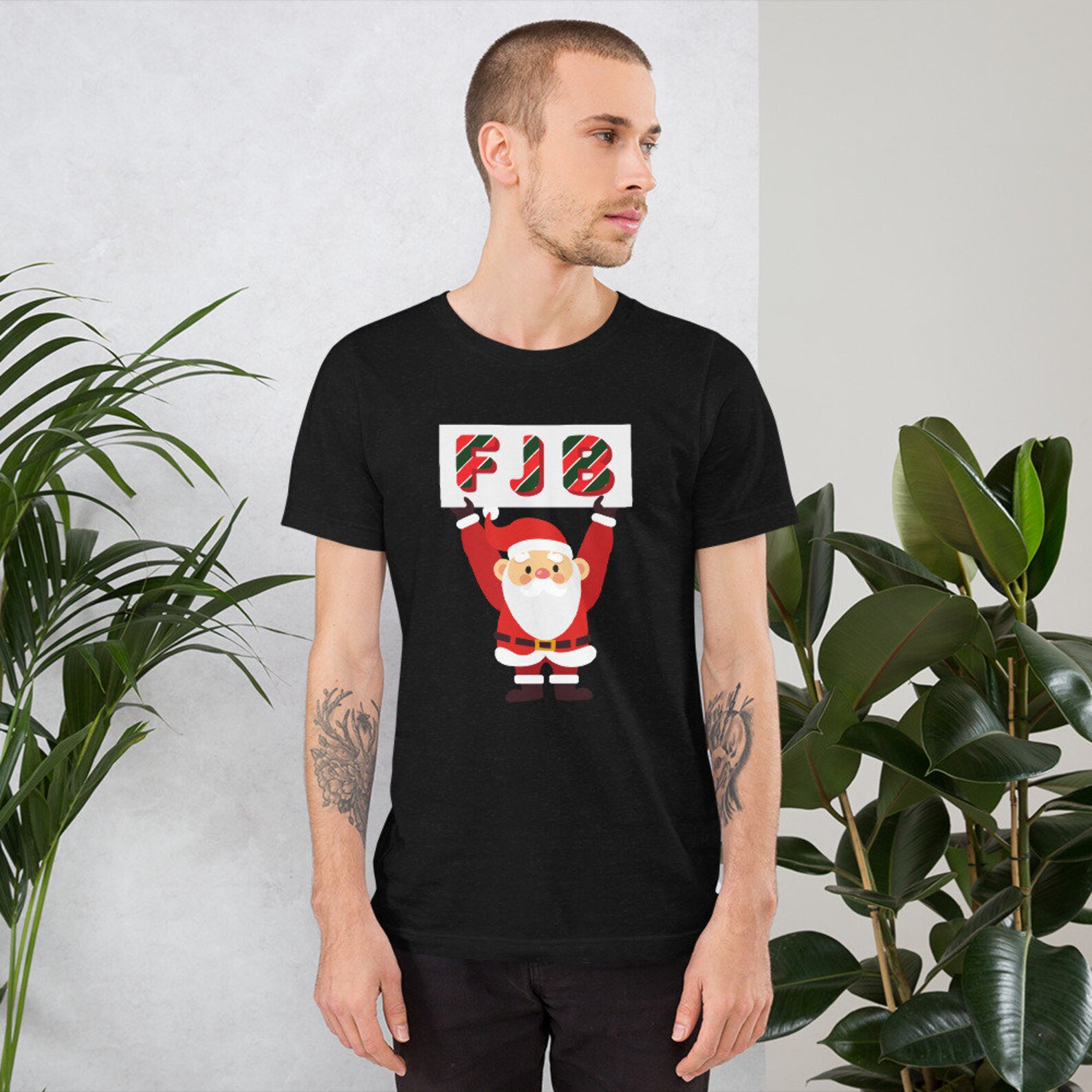 Etsy Uk Christmas T Shirts FJB Santa T-shirt FJB Christmas Tee Anti Joe Biden T-shirt | Etsy UK