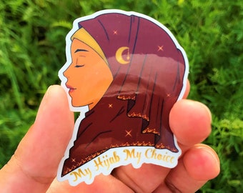 hijabi sticker | cute hijabi sticker| muslimah | Islam| Islamic Sticker| Muslim Sticker| Laptop Sticker| Notebook Sticker| Journal Sticker