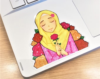 hijabi sticker | cute hijabi sticker| muslimah | Islam| Islamic Sticker| Muslim Sticker| Laptop Sticker| Notebook Sticker| Journal Sticker