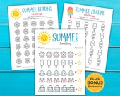 Kids Summer Book Log, Cute Bookmarks for Kids, Printable Summer Reading Log, Reading Tracker for Kids, Summer Reading Chart, Book Tracker,