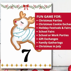 Christmas Cake Walk Game, Printable Cakewalk Signs, Holiday Party Game ...