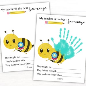 Ende des Jahres Lehrer Geschenk, Lehrer Wertschätzung Geschenk, Danke Lehrer, Vorschullehrerin, Kindergärtnerin, Handabdruck,
