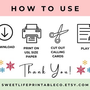 Christmas Cake Walk Game, Printable Cakewalk Signs, Holiday Party Game ...