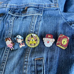 Gravity Falls inspired Mystery Shack Collection Friendship Enamel Pin Badges