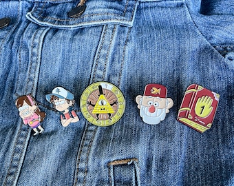 Disney's Gravity Falls inspired Mystery Shack Collection Friendship Enamel Pin Badges