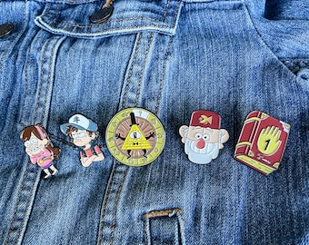 Gravity Falls inspired Mystery Shack Collection Friendship Enamel Pin Badges