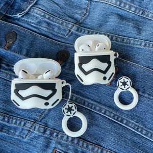 Étui AirPods et AirPods Pro en silicone 3D Stormtrooper