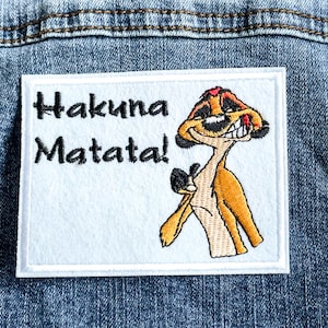 Hakuna Matata Aufnäher zum Aufbügeln