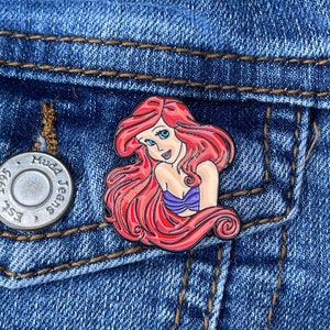 Little Mermaid Inspired  &quot;Ariel”  Enamel Pin Badge
