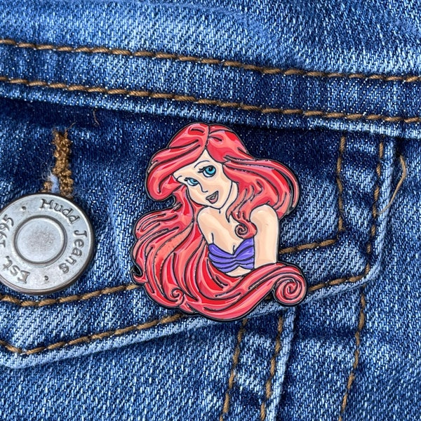 Little Mermaid Inspired  "Ariel”  Enamel Pin Badge