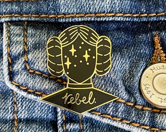 Star Wars inspired Rebel, Princess Leia Enamel Pin Badge